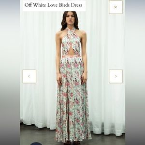 Moda Trova Off White Love Birds Dress